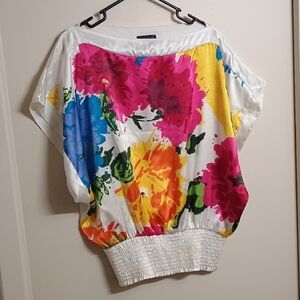 Rampage Colorful Floral Blouse